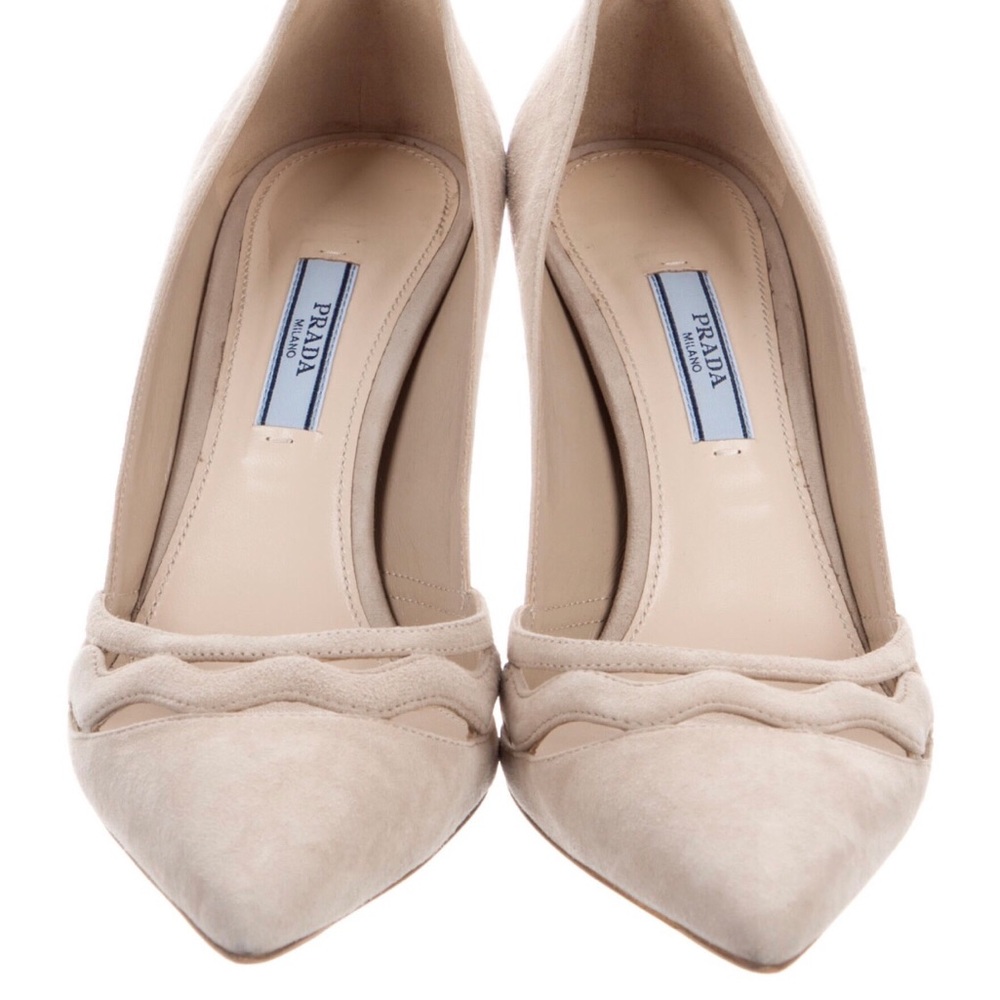 Prada 🛑suede pumps🛑size 37,5 Italy / 7 US